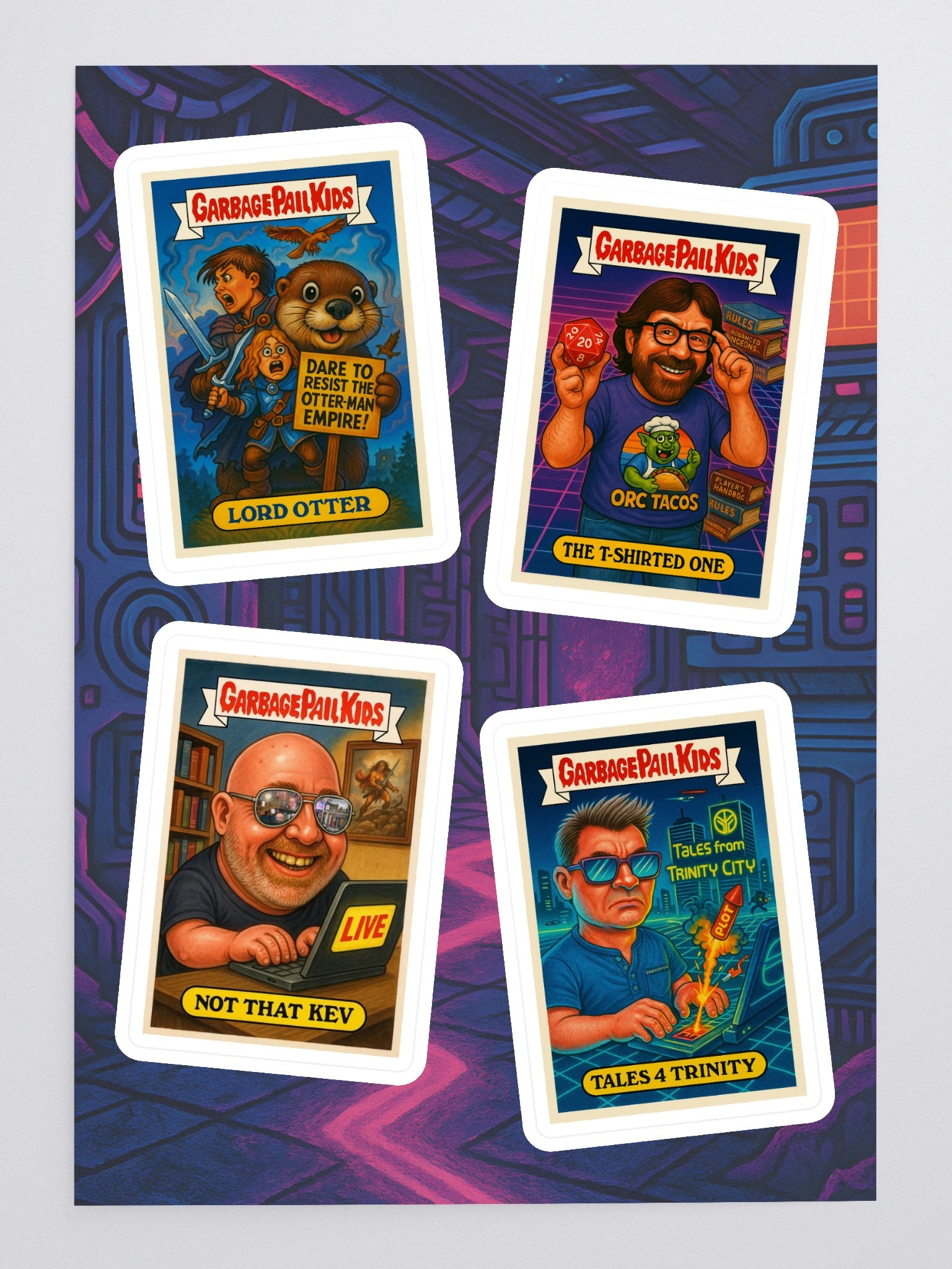 GPK Parody Sticker Sheet [TTRPG Twitter Edition] Sheet 16 product image (3)