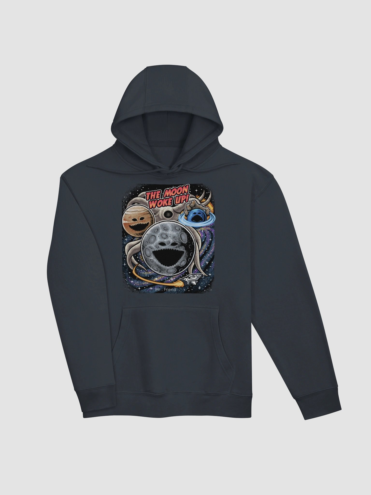 The Moon Woke Up Retro VHS Standard Hoodie product image (10)