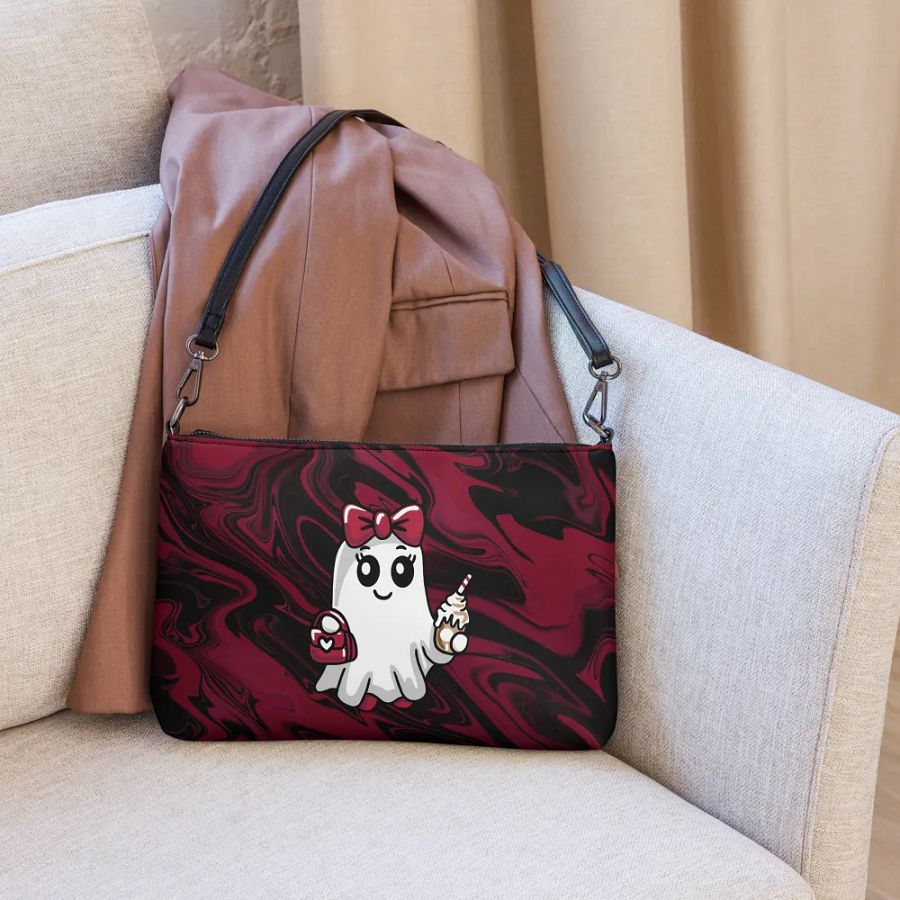 Stylish Ghost Flip-Sided Faux Leather Crossbody Bag product image (8)