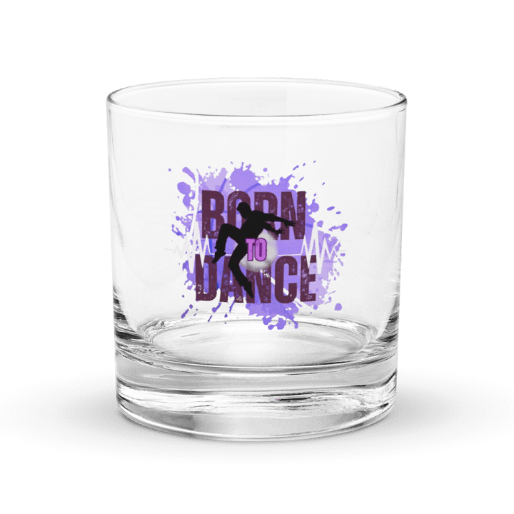 Born to Dance Her Silhouette Rocks Glass product image (1)