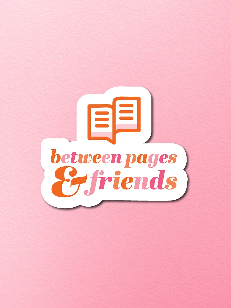 Between Pages & Friends Logo Sticker product image (1)