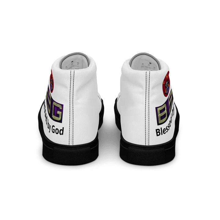 BBG White High Tops - Black Soles product image (2)