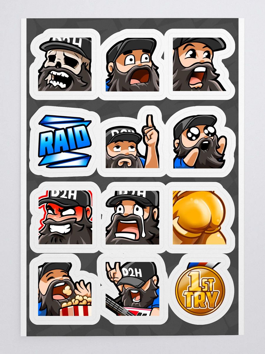 Emote Sticker Sheet. Set 5 product image (4)