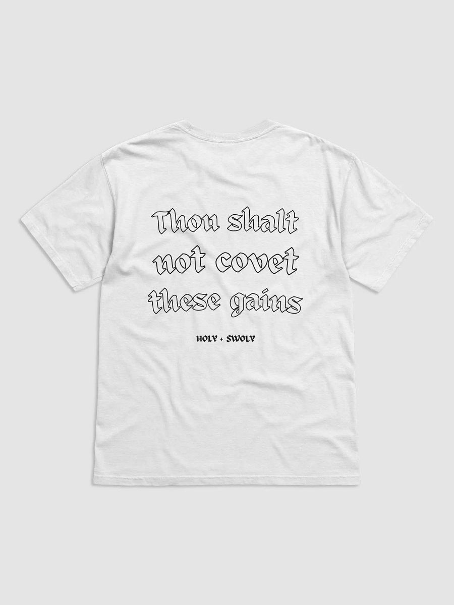 Thou Shall Not Covet (Gains 4 Jesus) | Black Text product image (1)