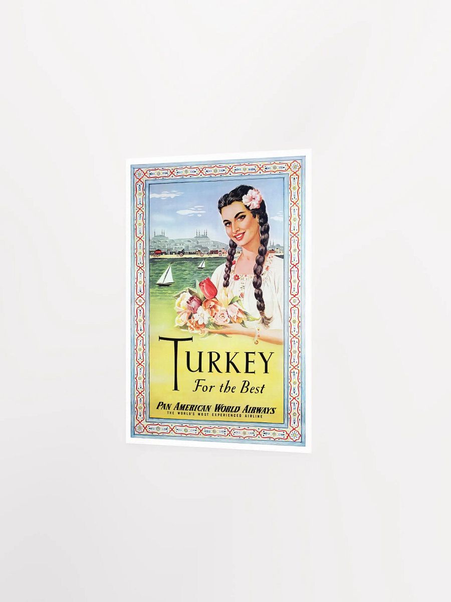 Istanbul, Turkey, 1950s — retro vintage travel poster, retro travel art, retro travel wall art product image (7)
