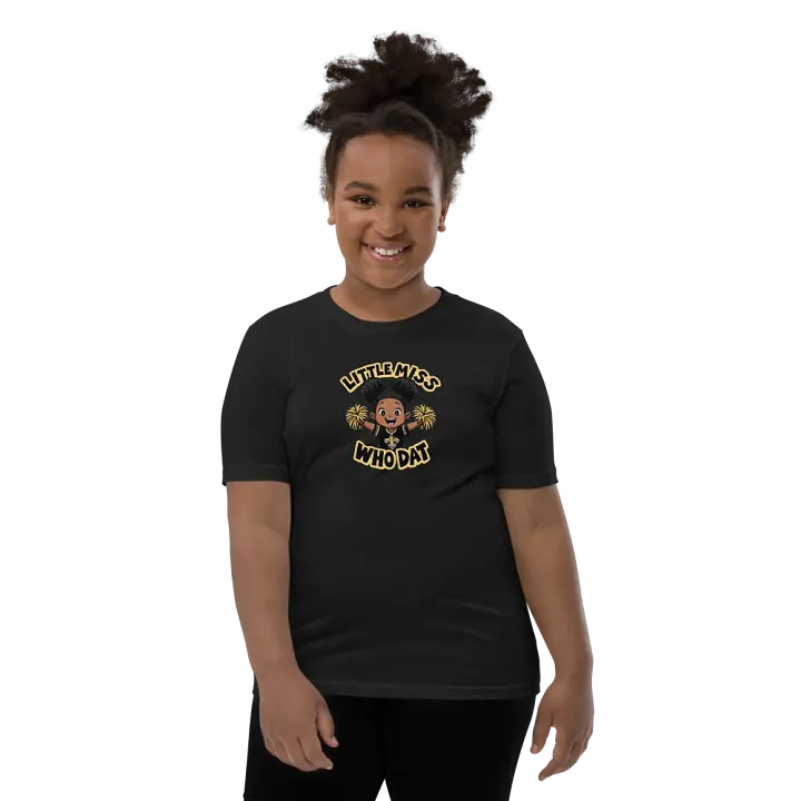 Cheerful Who Dat Youth T-Shirt product image (29)