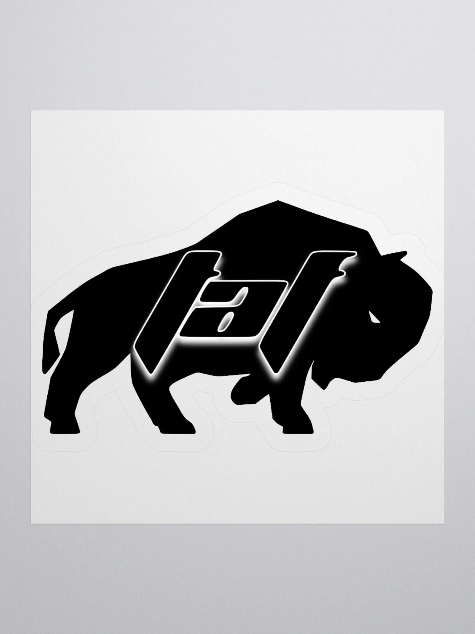 Official Bison Logo - Black/White product image (1)