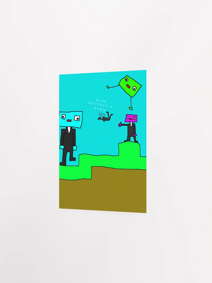 Blue Rectangle Game Poster product image (2)