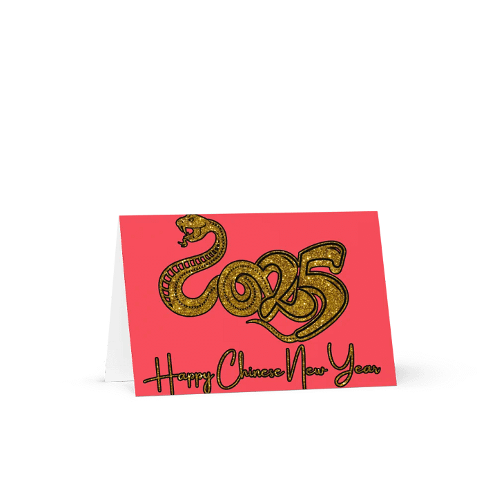 Golden Snake 2025 Chinese New Year Greeting Card product image (2)
