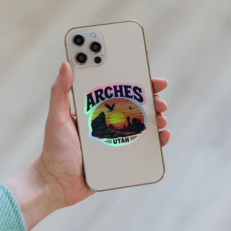 Arches Utah Holographic Sticker Sheet product image (8)