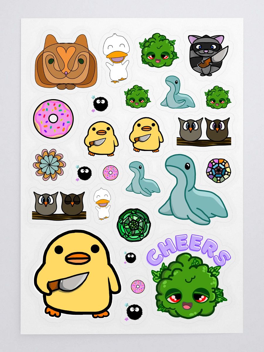 Whimsical Character Sticker Sheet product image (3)