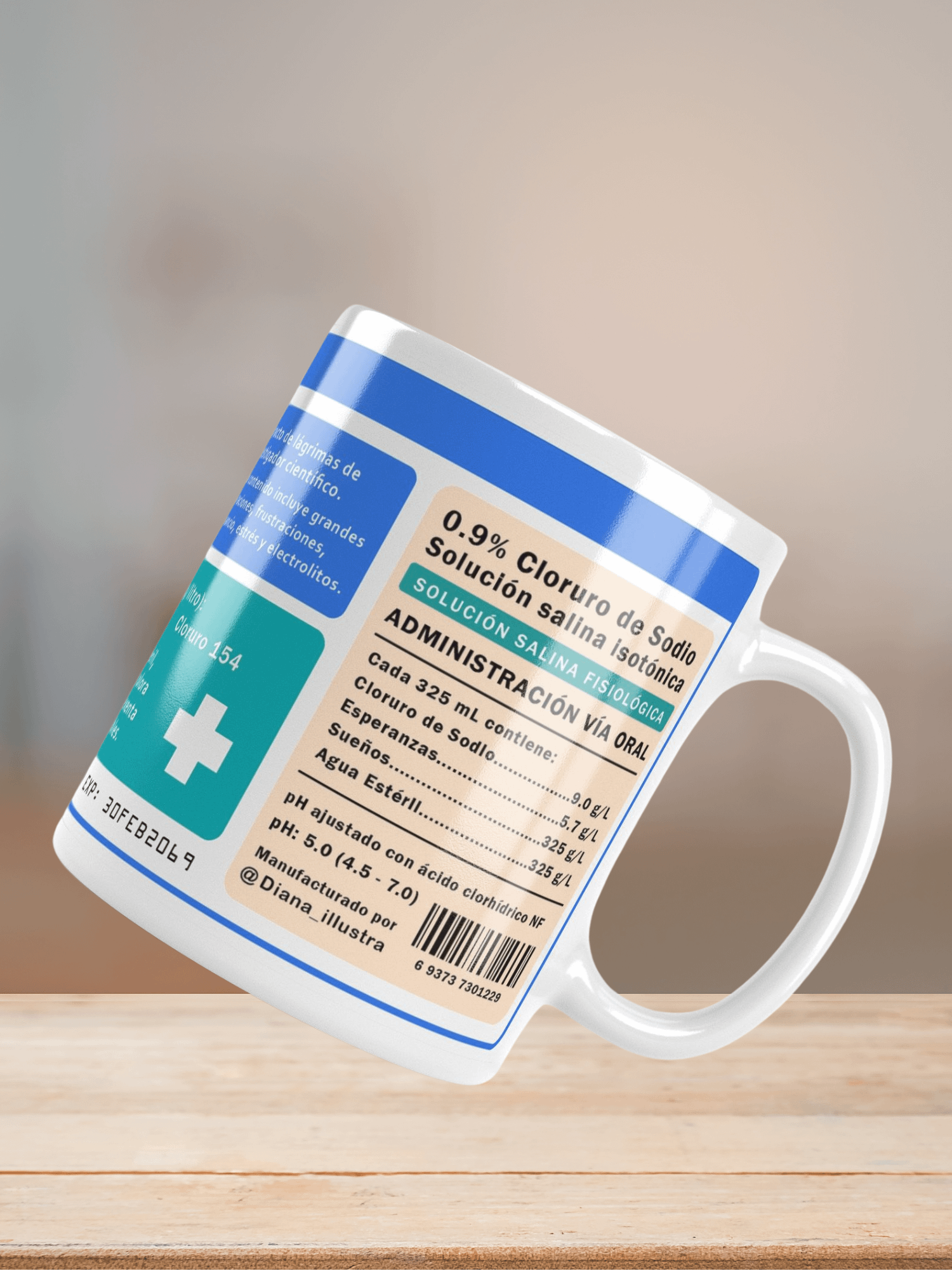 "Lágrimas de investigador científico" (SPANISH) Ceramic mug product image (8)
