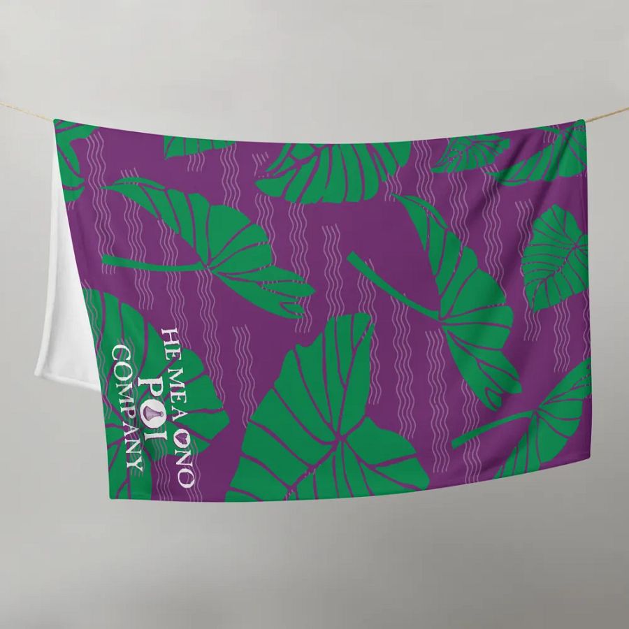 He Mea Ono Poi Throw Blanket product image (9)
