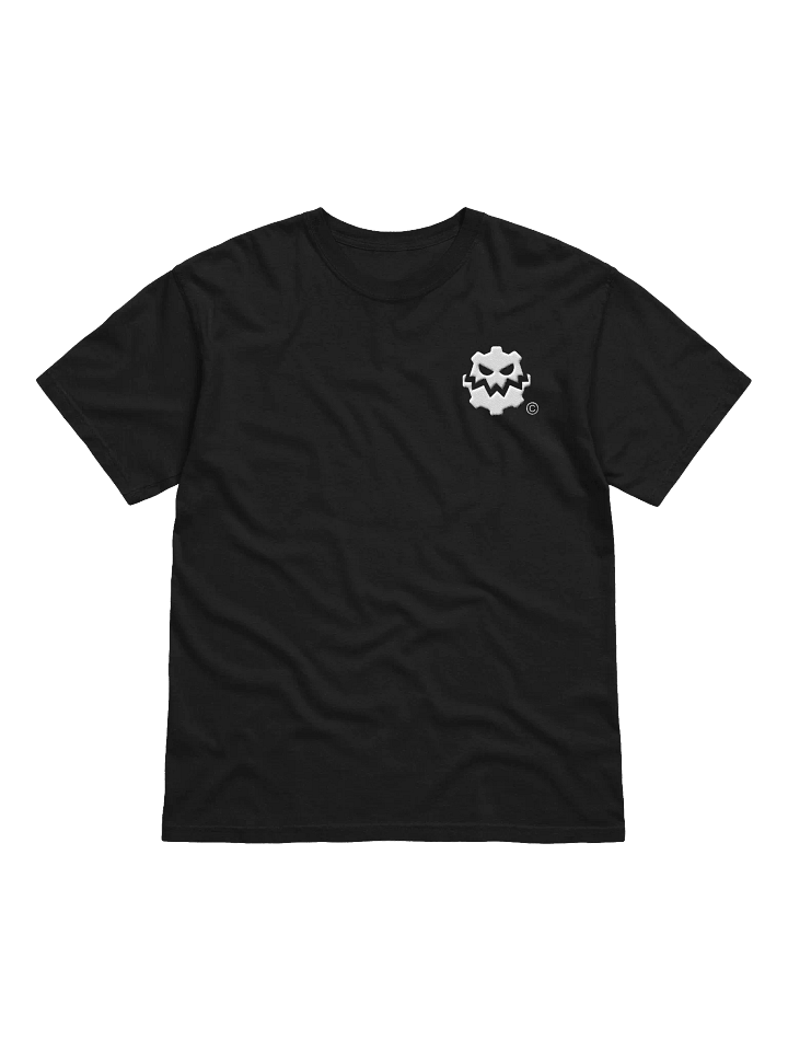Cog Monster Embroidered White Logo T-Shirt product image (9)