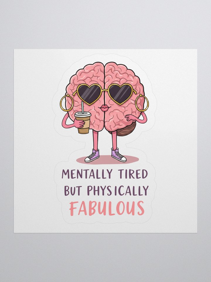Healing, But With Attitude – Vinyl Sticker product image (1)