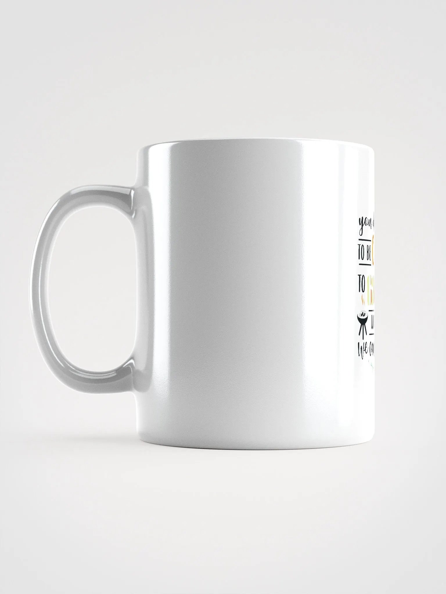 You don’t have to be crazy to camp with us. Vivid Prints Heat-Resistant Mug product image (16)