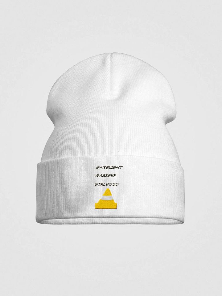 Gatelight, Gaskeep, Girlboss White Otto Beanie product image (1)