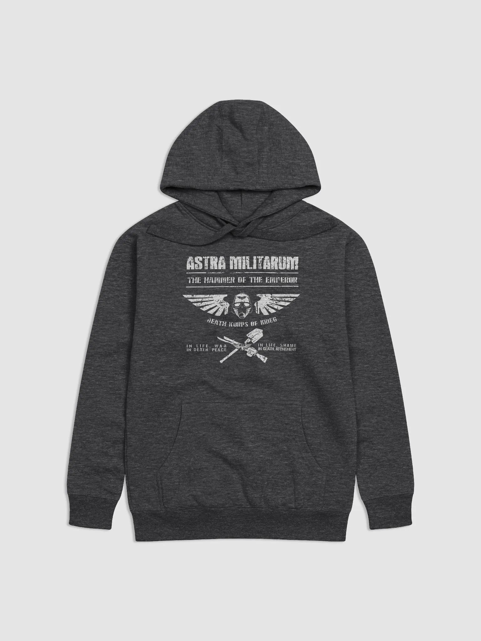 Death Korps of Krieg Warhammer 40k Hoodie | Retro Military Style Astra Militarum Pullover Hoodie product image (1)