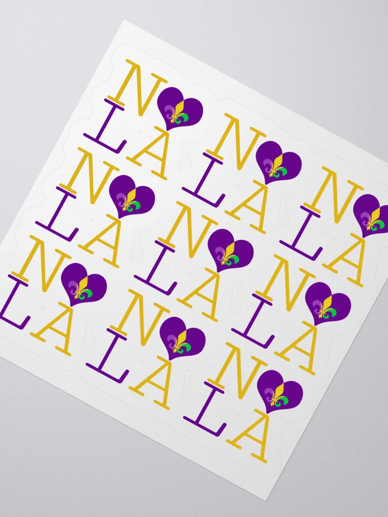 I LOVE NOLA **LEGACY STICKER** (MARDI GRAS 3) product image (2)