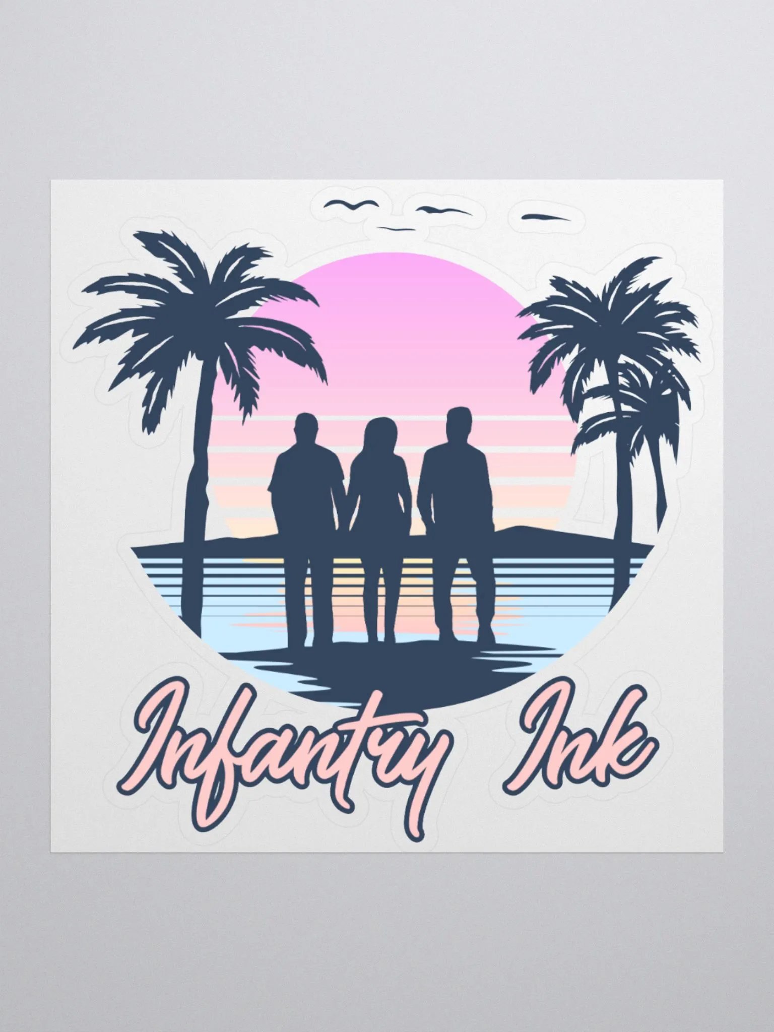 Sunset Kiss Cut Stickers product image (3)