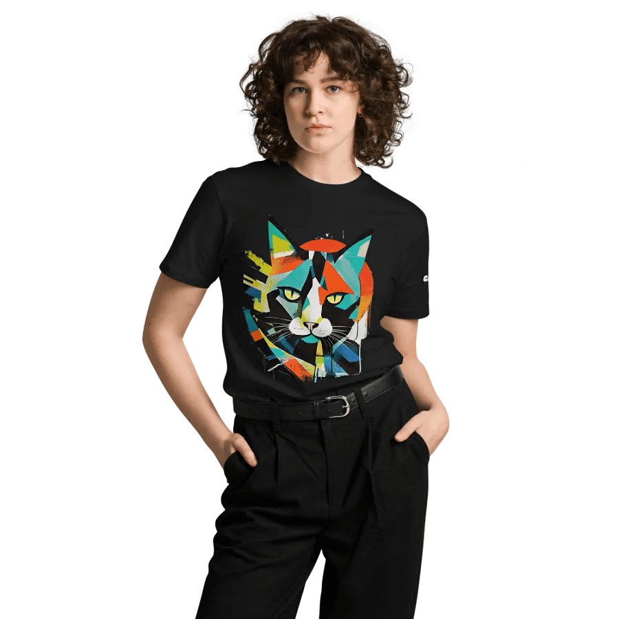 Cat Unisex T-Shirt – Vibrant & Artistic Feline Design 🎨🐱 product image (8)