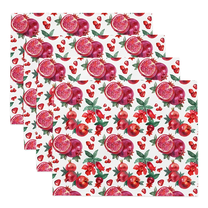 Pomegranate Placemat Set for Rosh Hashanah product image (2)