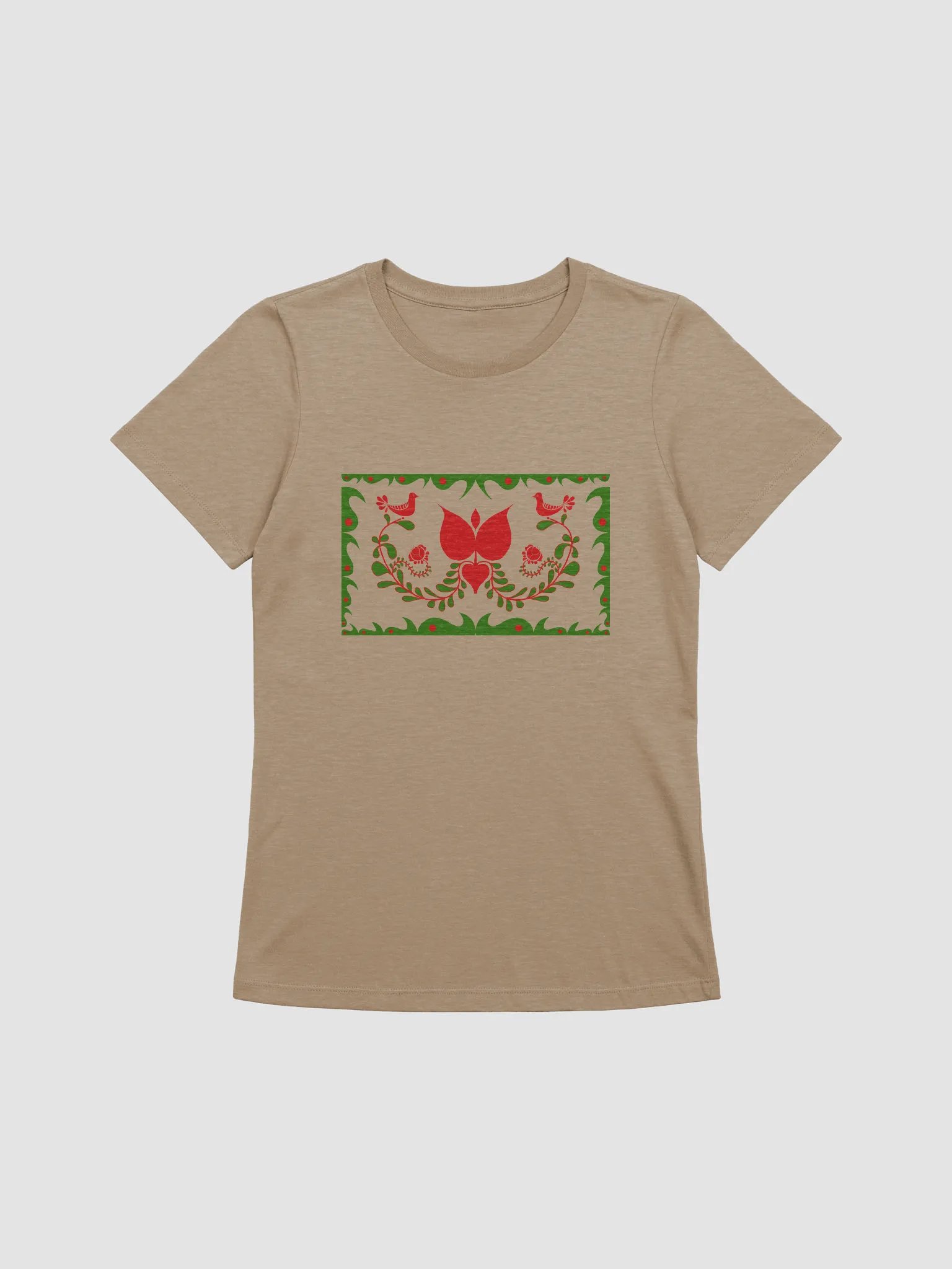 Symmetrical Hungarian Folk Art Birds Women's T-Shirt product image (3)