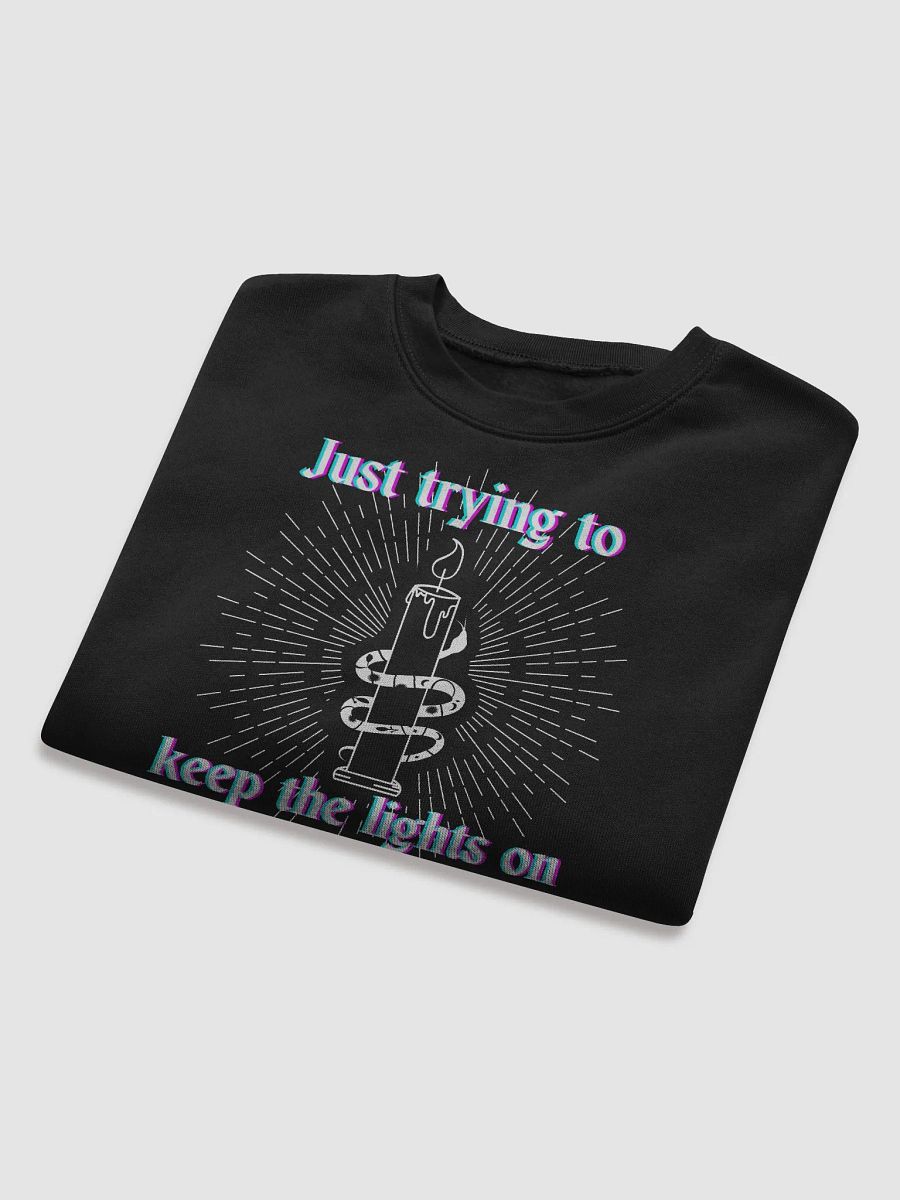 "Just Trying to Keep the Lights On" Cropped Sweater product image (8)