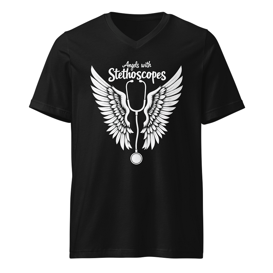 Angels with Stethoscopes V-Neck Tee product image (1)