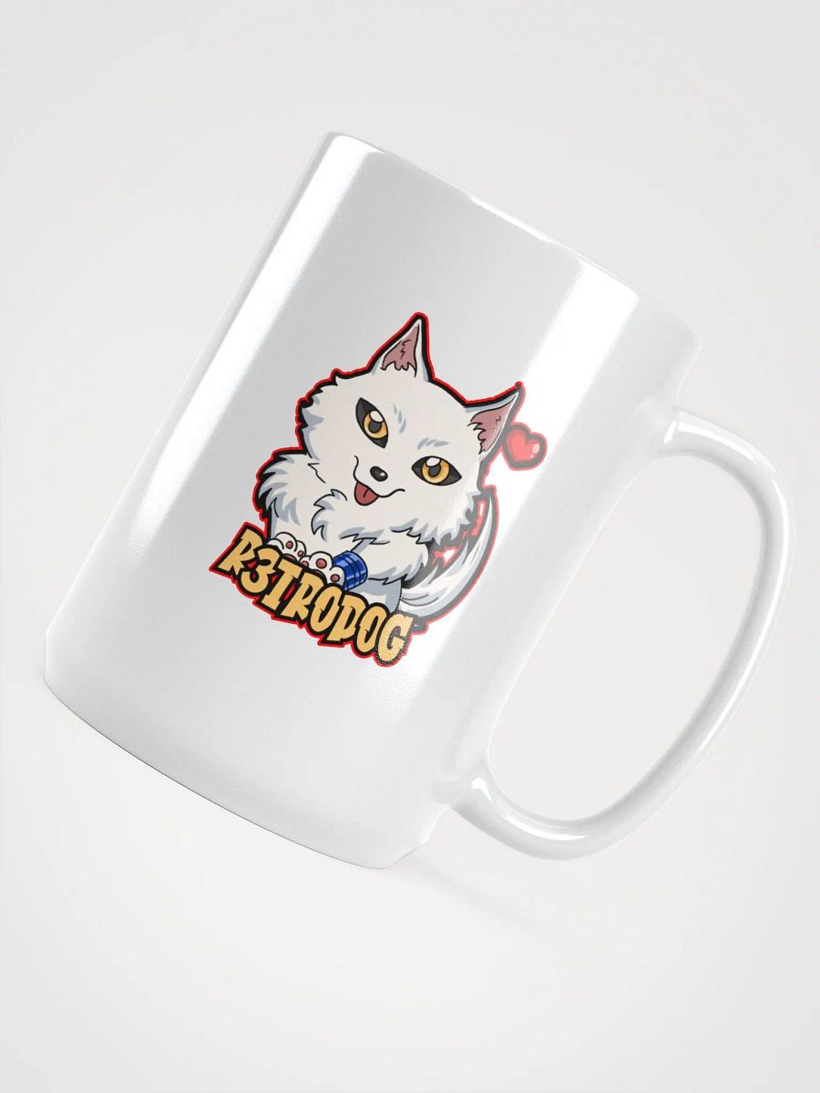 R3TRODOG Playful Pup Glossy Mug product image (4)
