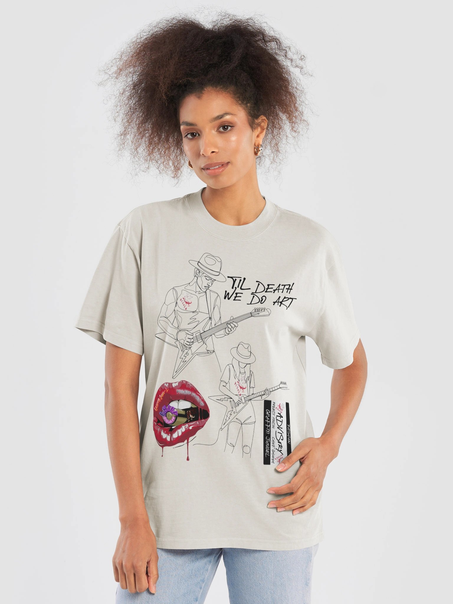 fake rockstar graffiti jungel project xtnctn chief gihareh tee shirt product image (5)