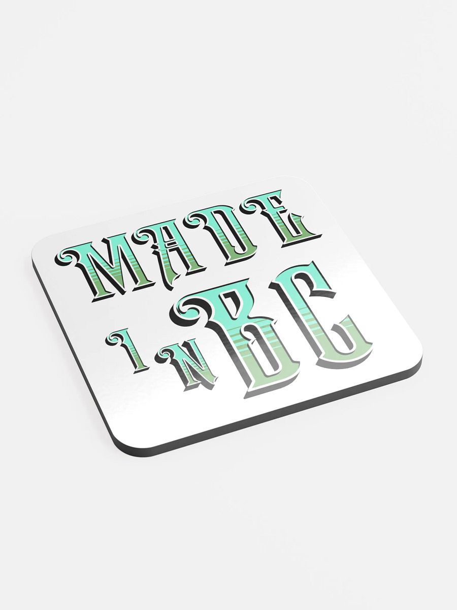 Made In BC British Colombia Glossed Cork Coaster Set product image (3)