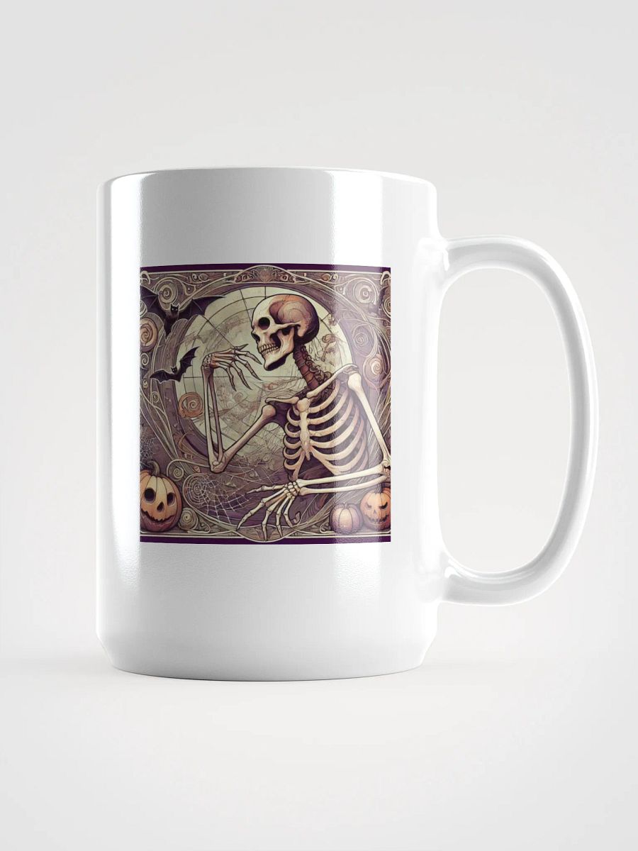 Art Nouveau Skeleton Coffee Mug - Gothic Elegance for Every Sip product image (1)