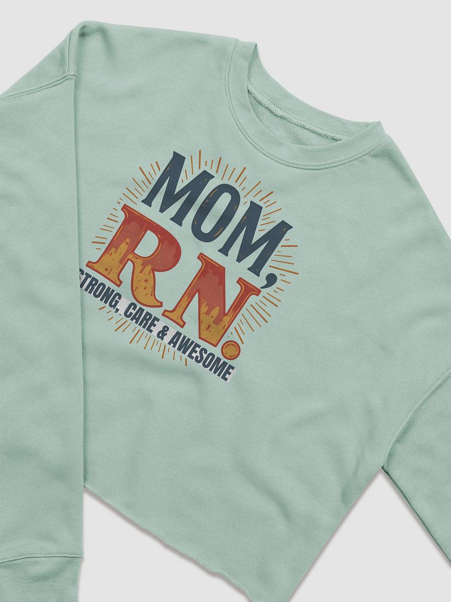 Mom, RN Burst Crop Sweatshirt product image (9)
