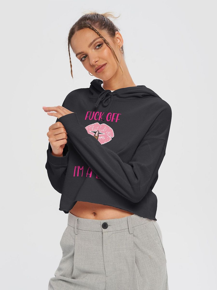 Fuck Off I'm A Lady (Darker Skin Tone Variation) Crop Hoodie product image (9)