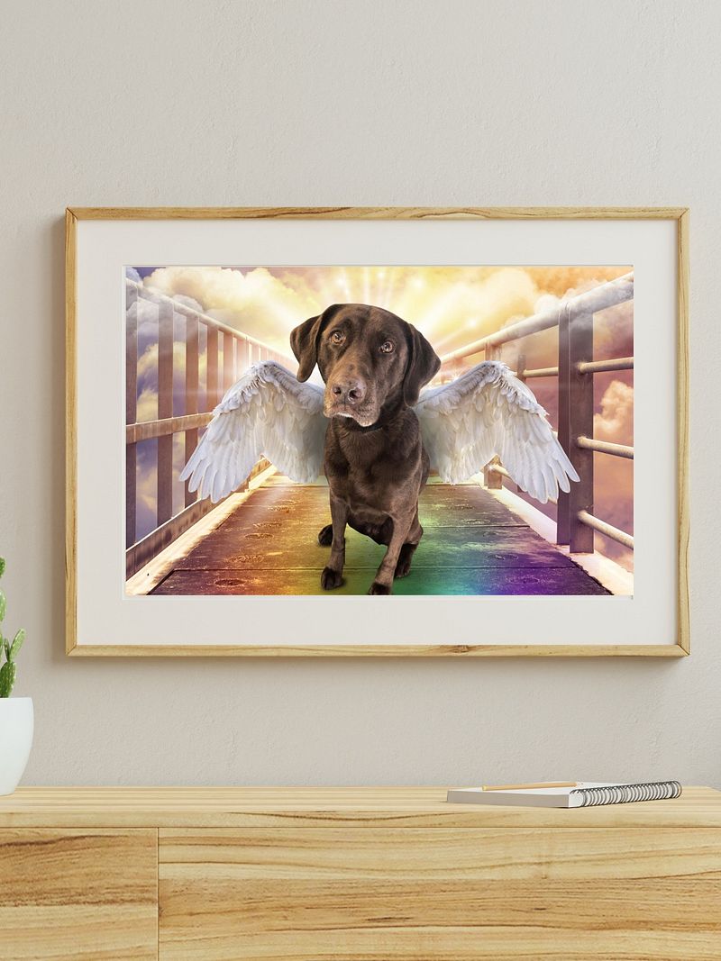 Pet Memorial Rainbow Bridge Portrait