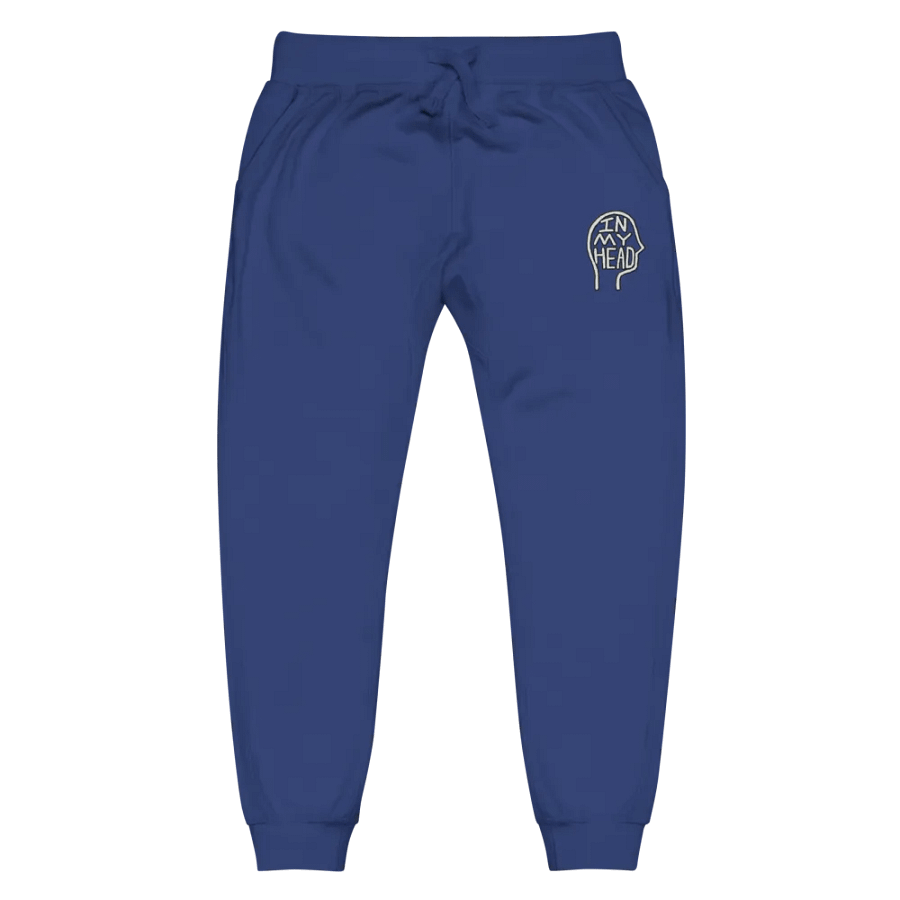 In My Head (lined design) embroidered fleece sweatpants product image (14)