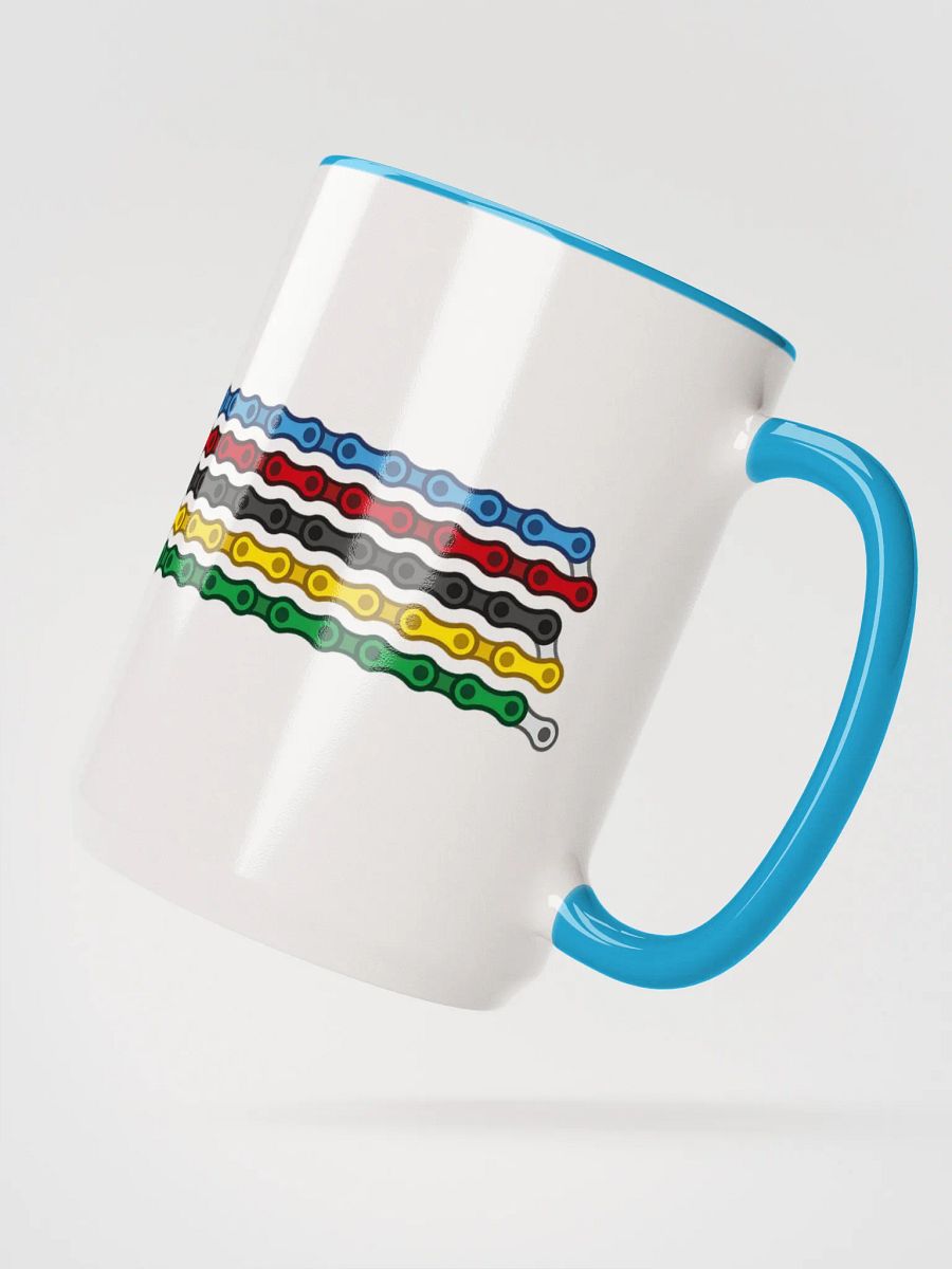 Rainbow Bands Bike Chain Coffee Mug product image (2)