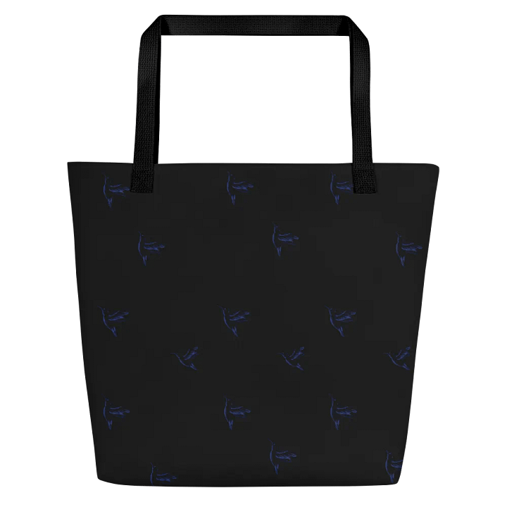 Big printed tote bag with humming bird designs product image (2)