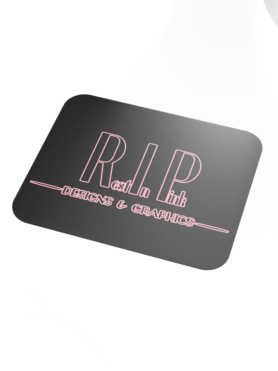 RIP Minimalist Logo Mouse Pad - Black product image (3)