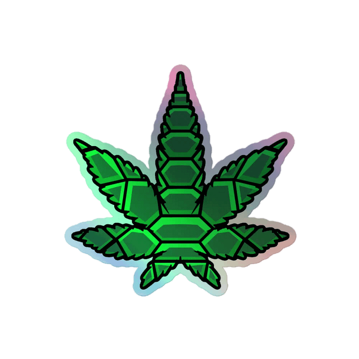 Leaf Holographic Sticker product image (2)