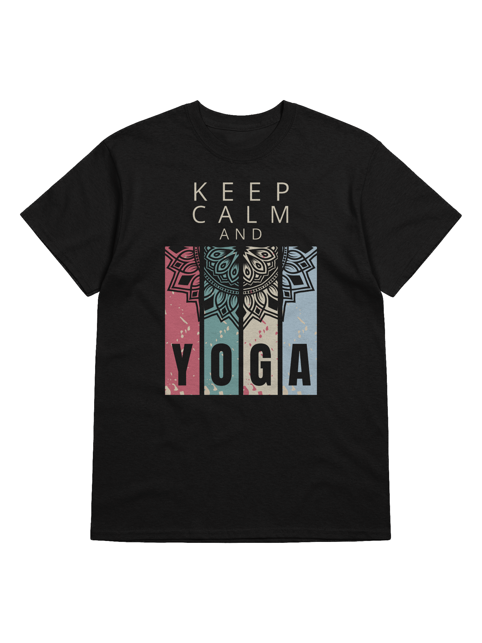 Meditative Mandala Yoga T-Shirt - Keep Calm and Yoga product image (1)