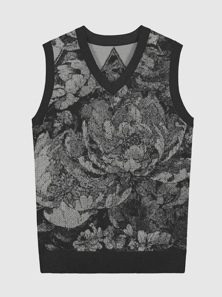 Floral Bliss Knitted V-Neck Vest product image (3)