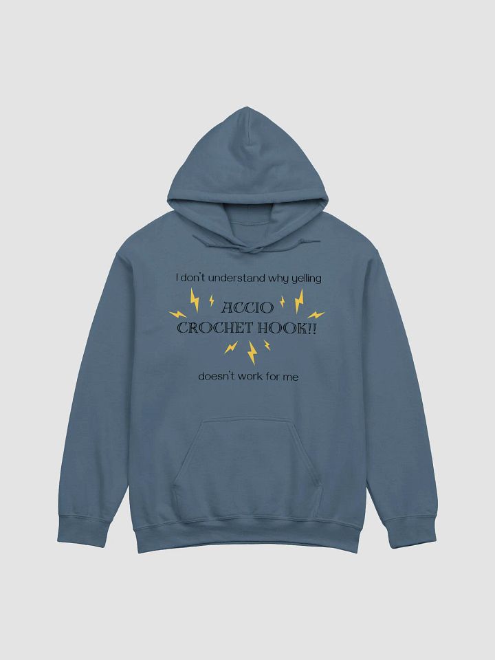 Accio Crochet Hook Hoodie (black on light) product image (5)