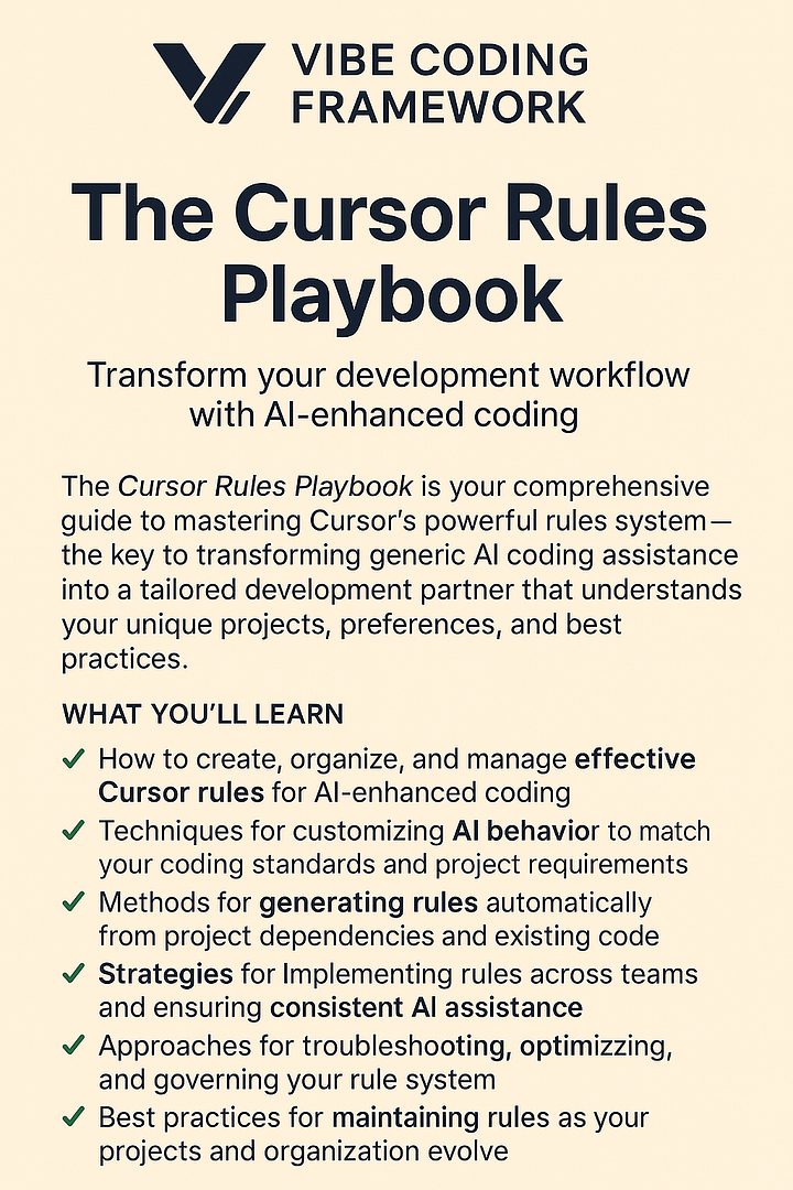 The Cursor Rules Playbook: Leveraging AI to Transform Your Development Workflow product image (2)