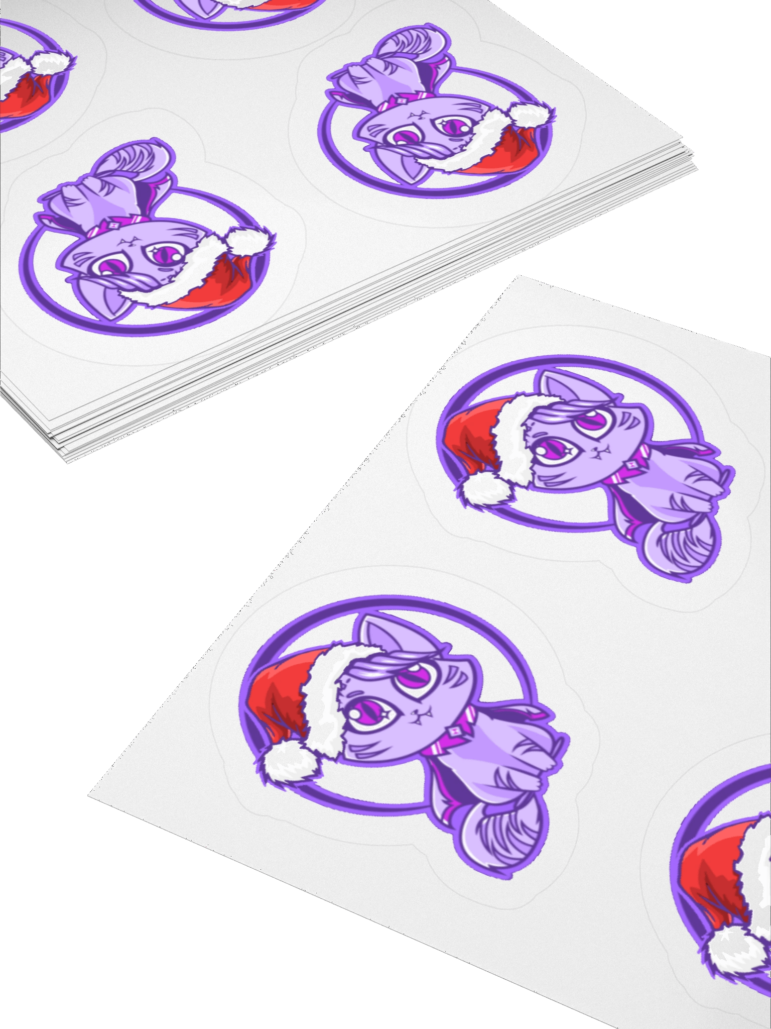 Jolly Christmas Cat - Kiss Cut Stickers product image (4)