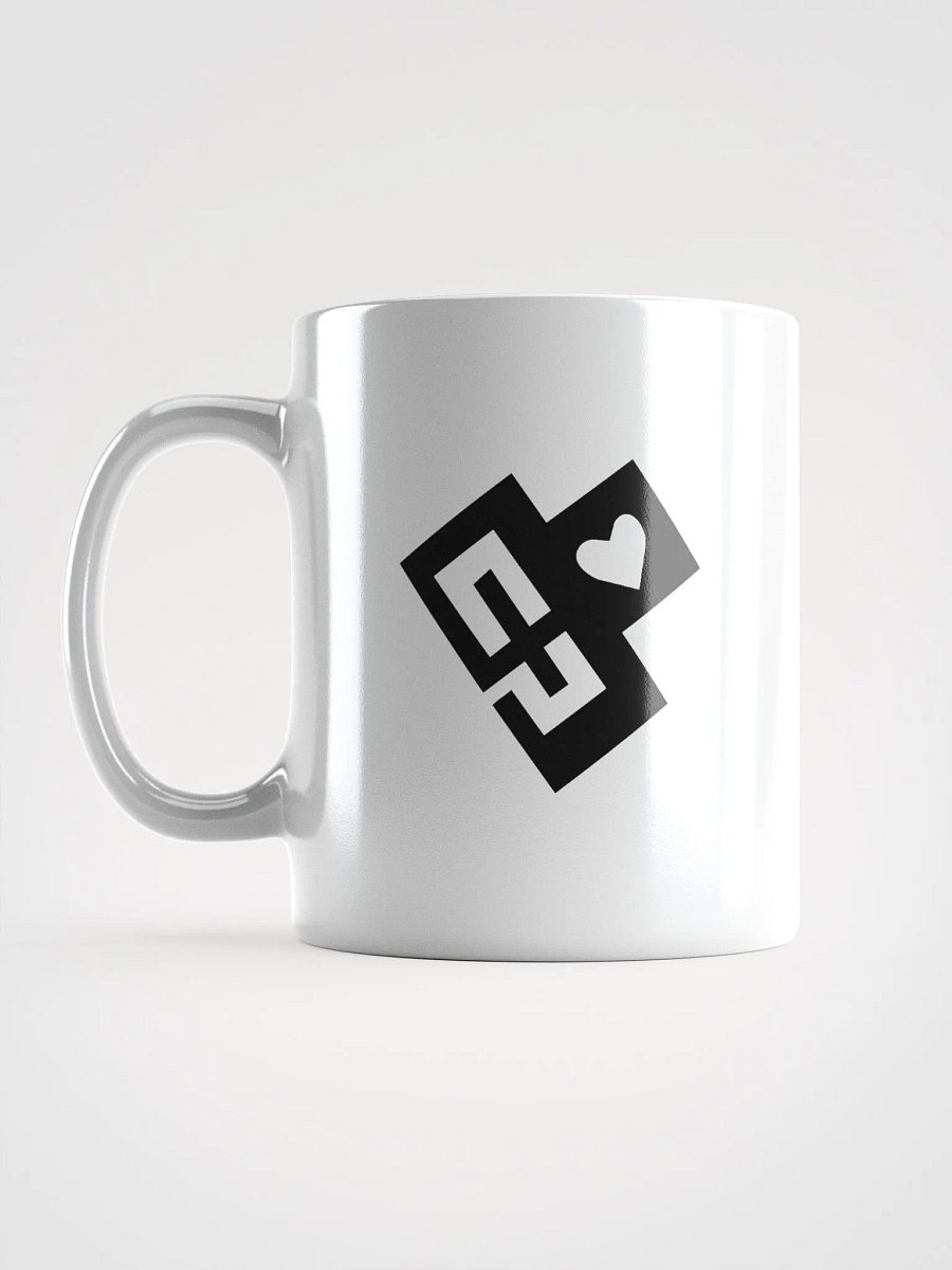 OptimusProcrastinus HeartChip Mug (Black on White) product image (12)