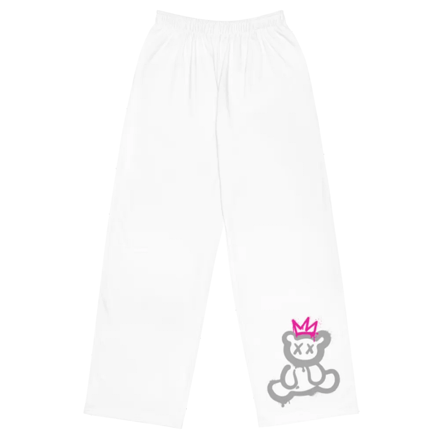 Rahskools Graffiti Teddy Ladies Wide-Leg Pants product image (1)