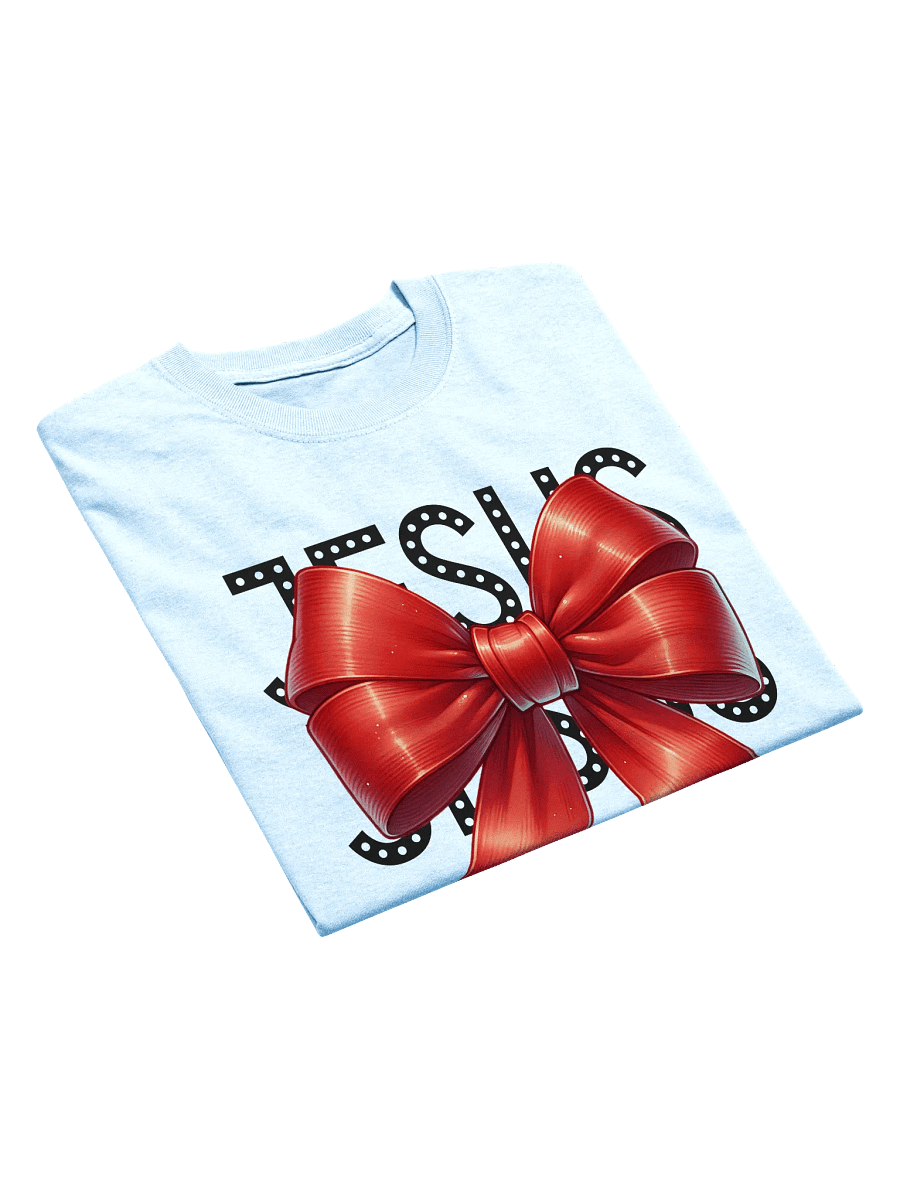 JESUS Bow Charm Gildan Heavyweight T-Shirt product image (3)