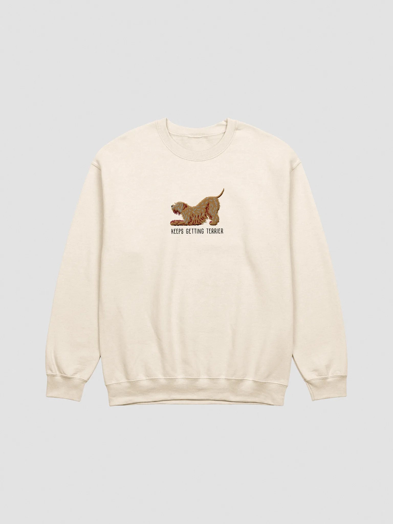 Keeps Getting Terrier Sweatshirt (Embroidered) of a Wheaten Terrier product image (3)